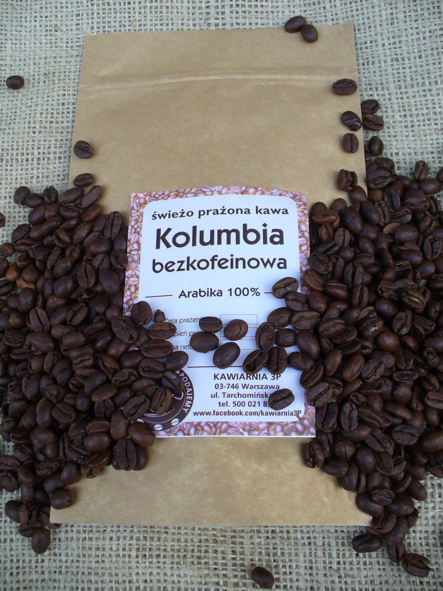 Arabika Kolumbia Excelso – bezkofeinowa