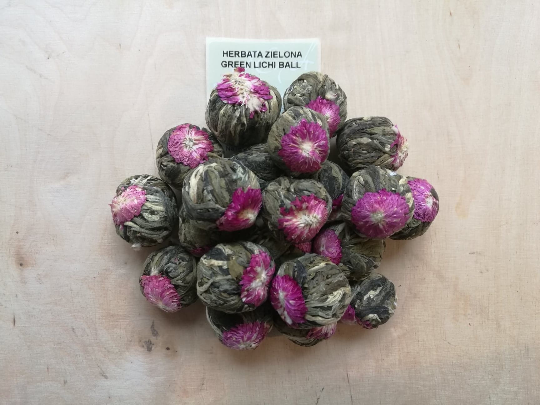 China Green Lichi Ball Tea (kwitnąca)